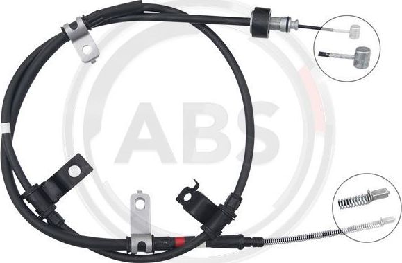 Трос ручника (тросик ручного тормоза) ABS. Артикул K17506