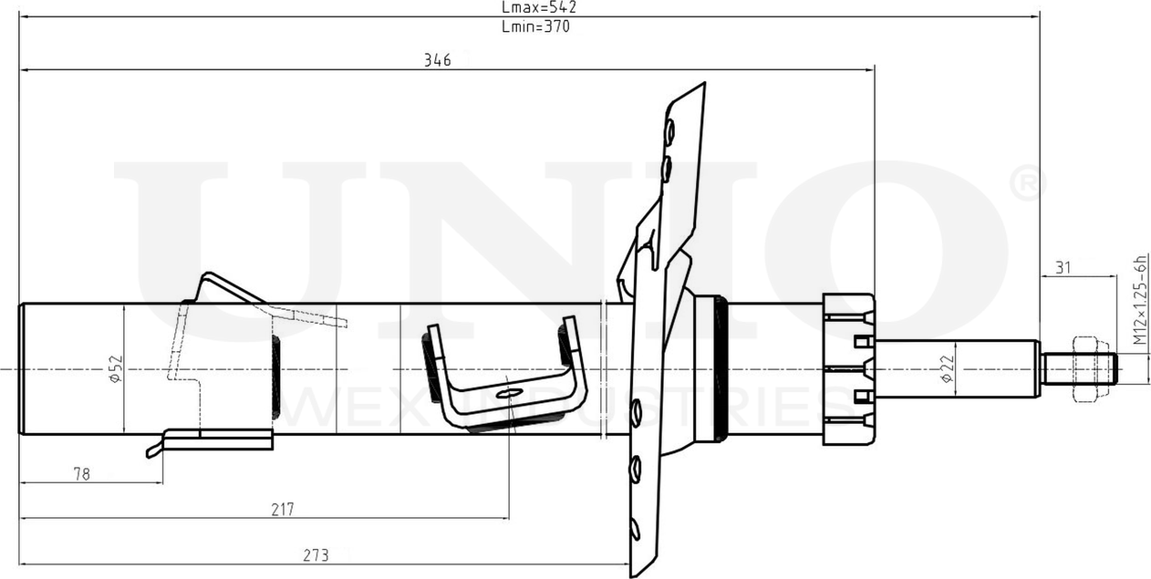 Амортизатор подвески (Unio). Артикул SAB-10056