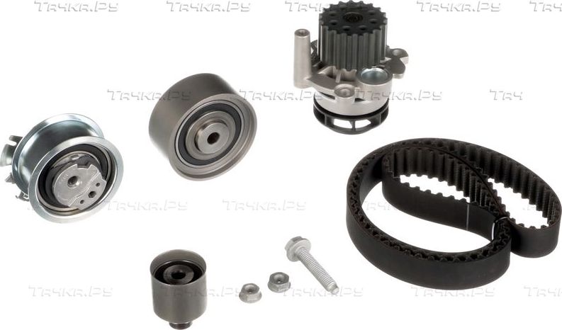 Помпа (водяной насос) с комплектом ремня ГРМ Gates PowerGrip® для Chrysler Sebring III 2007-2010. Артикул KP15607XS-1