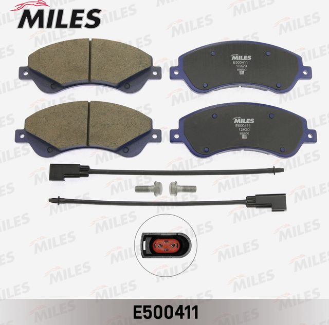 Тормозные колодки Miles (Керамика). Артикул E500411