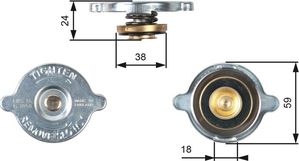 Крышка радиатора Gates для BMW 5 II (E28) 1981-1987. Артикул RC113