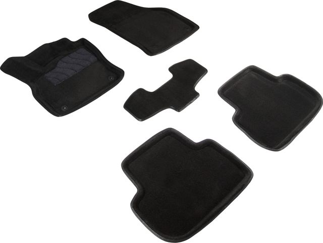 Комплект ковриков 3D Seintex для салона Audi Q3 II 2018-2026 ЧЕРНЫЙ. Артикул 93054