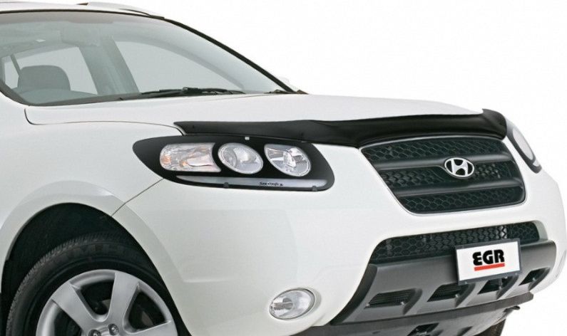 Дефлектор EGR для капота Hyundai Santa Fe II 2006-2012. Артикул 014051