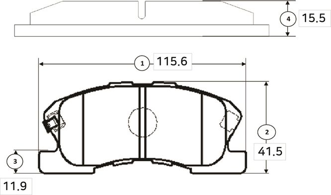 Тормозные колодки CTR. Артикул GK0137
