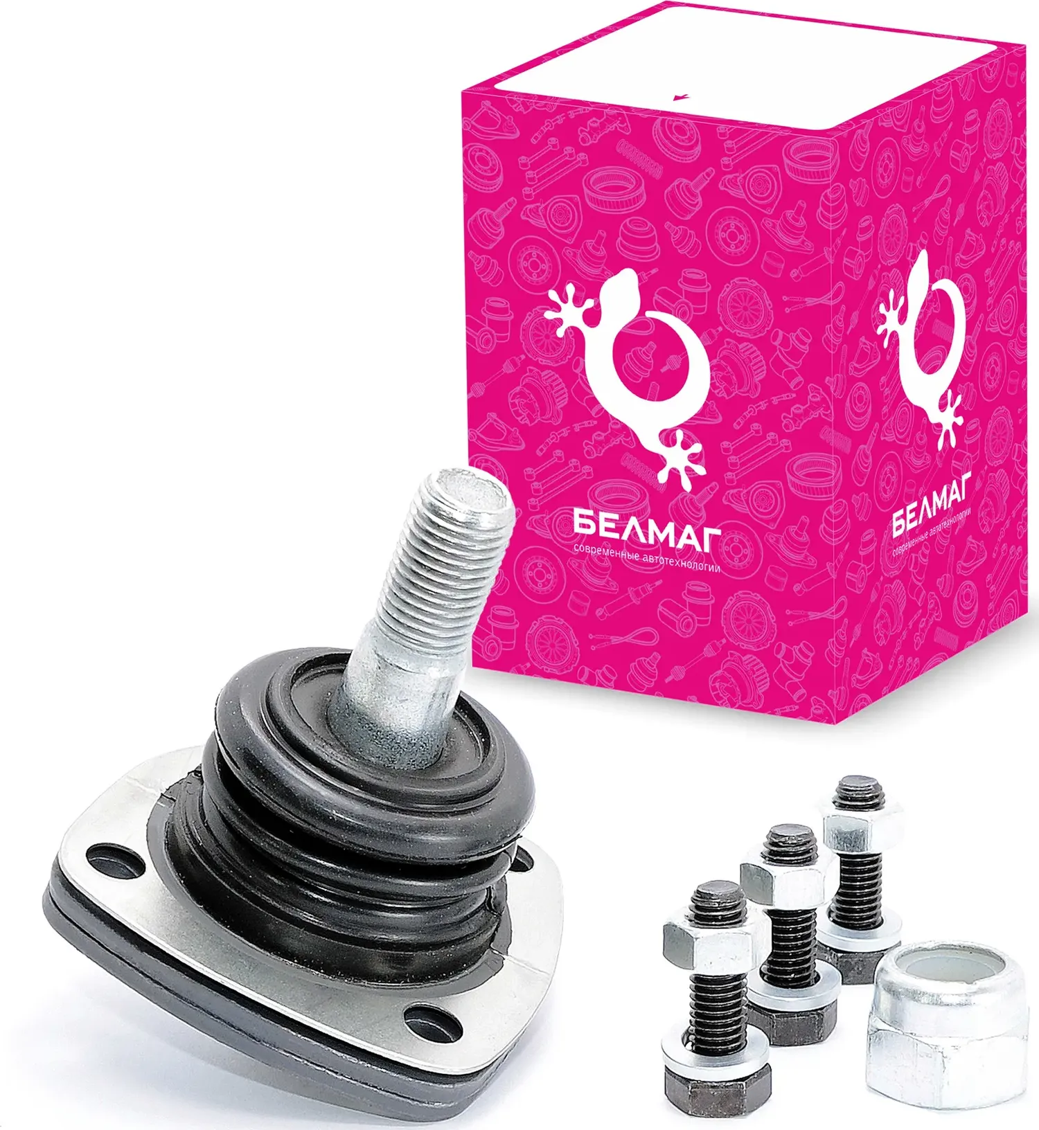 Опора шаровая ВАЗ-2101 верхняя с крепежом БЕЛМАГ (Belmag). Артикул BM0362