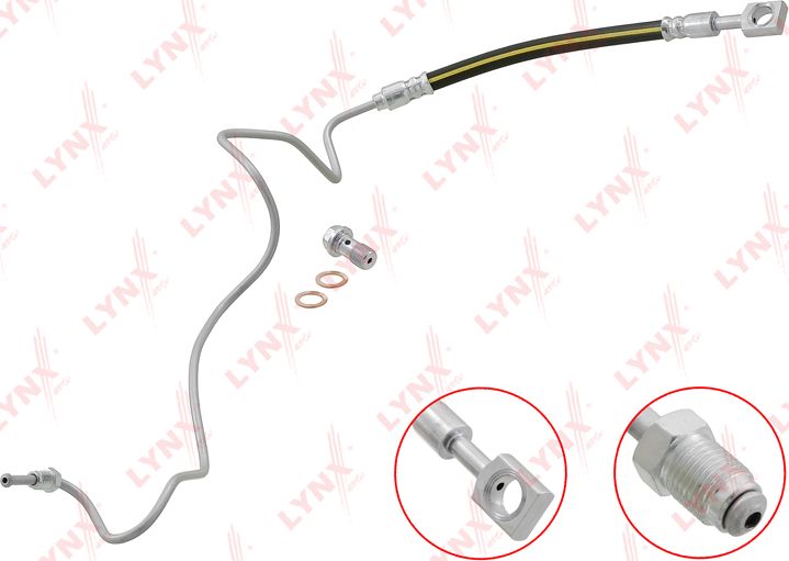 Тормозной шланг LYNXauto. Артикул BL-3168