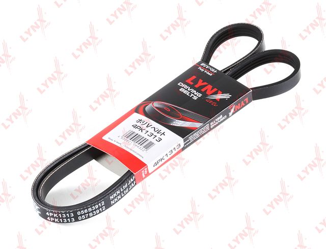 Приводной ремень поликлиновой LYNXauto для Dodge Neon II 1999-2005. Артикул 4PK1313