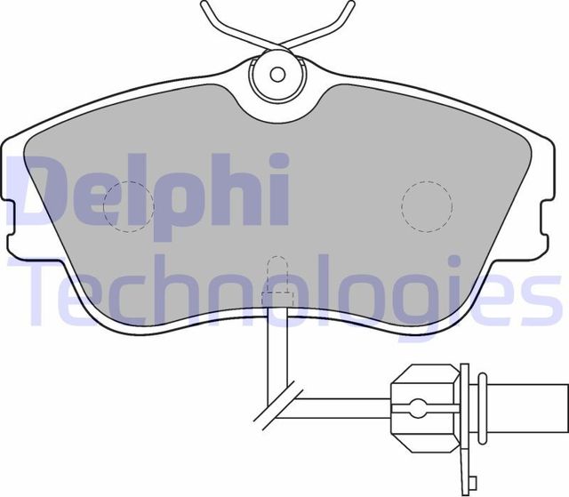 Тормозные колодки Delphi (Low-Metallic). Артикул LP1542