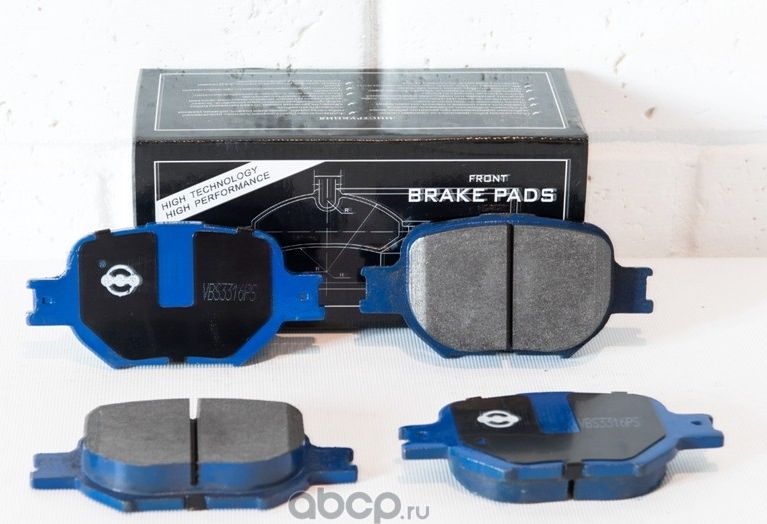 КОЛОДКИ ПЕРЕДНИЕ GEELY MK VISION SOLANO TOYOTA COROLLA VERSO CELICA (Vite). Артикул VBS3316PS