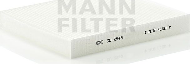 Салонный фильтр Mann-Filter для PUCH G-modell W463 2000-2001. Артикул CU 2545