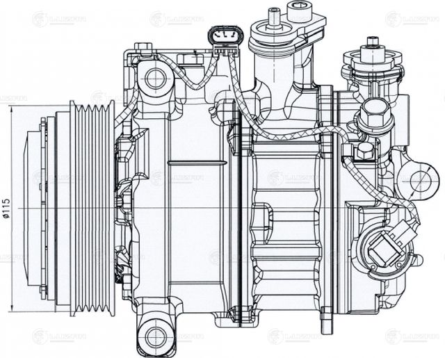 Компрессор кондиционера Luzar. Артикул LCAC 1520