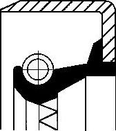 Сальник Corteco (FPM (Fluor-Kautschuk)). Артикул 12012549B