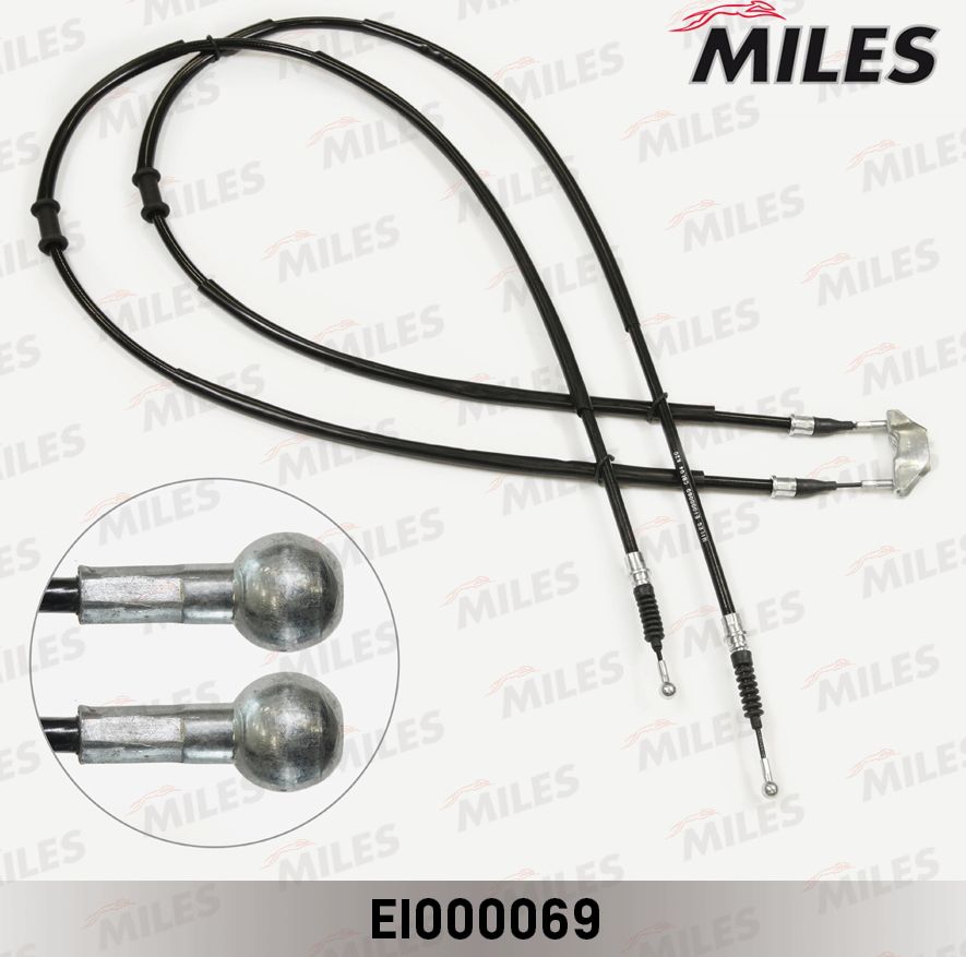 Трос ручника (тросик ручного тормоза) Miles. Артикул EI000069
