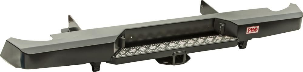 Бампер силовой РИФ задний с квадратом под фаркоп для Volkswagen Amarok 2010-2026. Артикул RIFAMR-20100