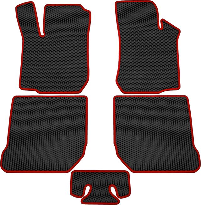 Коврики Rezkon EVA для салона Volkswagen Passat B7 2010-2015 Красный кант. Артикул 9030010304