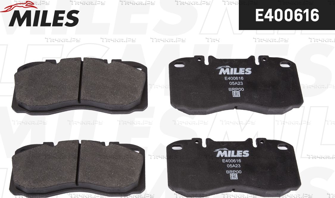 Тормозные колодки Miles (Low-Metallic) передние для IVECO Daily IV 2006-2011. Артикул E400616