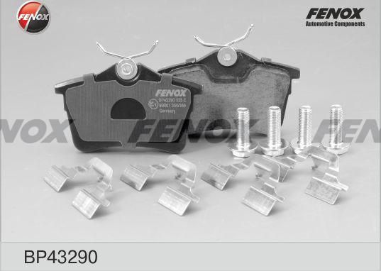 Тормозные колодки Fenox. Артикул BP43290