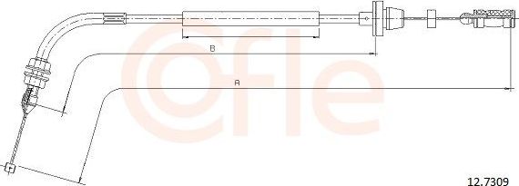 Трос газа Cofle для Fiat Seicento I 1998-2010. Артикул 12.7309