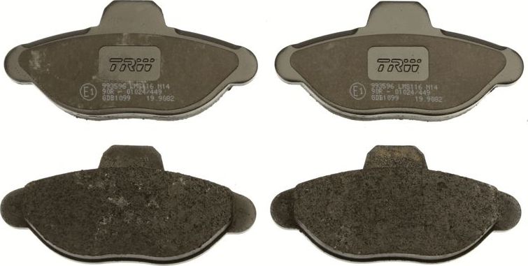 Тормозные колодки TRW COTEC. Артикул GDB1099