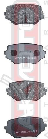 Тормозные колодки Akyoto Packing AKYOTO. Артикул AKD-9382