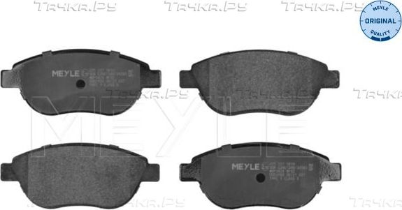 Тормозные колодки Meyle Original. Артикул 025 237 0819