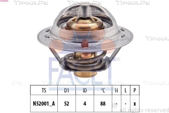 Термостат Facet Made in Italy - OE Equivalent для Hyundai Galloper I 1991-1998. Артикул 7.8232S