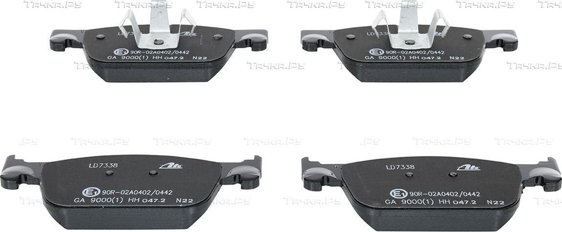 Тормозные колодки ATE Ceramic передние для Volvo XC60 II 2017-2026. Артикул 13.0470-7338.2