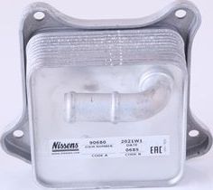 Радиатор масляный (маслоохладитель) для двигателя Nissens (алюминий). Артикул 90680