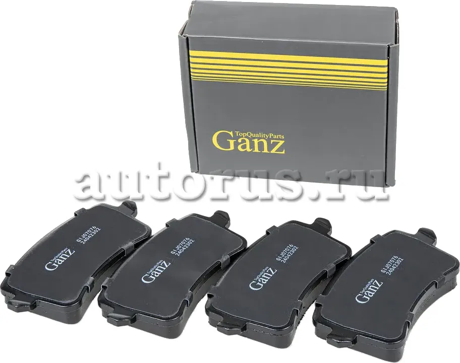 Колодки задние (Ganz). Артикул GIJ07076