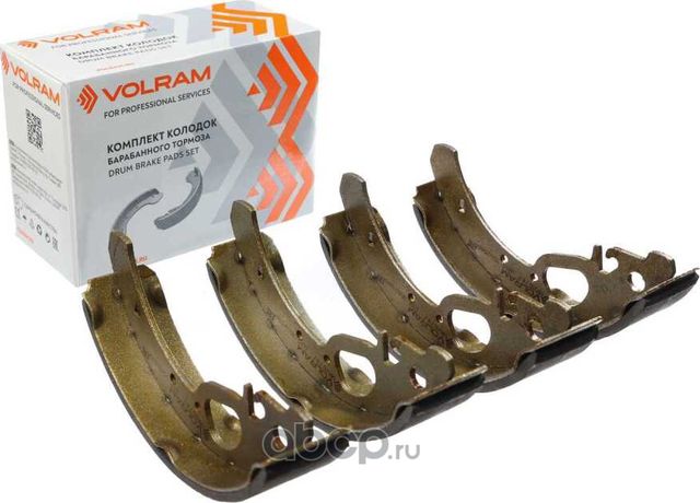КОЛОДКИ ЗАДНИЕ ДЛЯ А/М LADA KALINA, PRIORA, GRANTA С ABS БАРАБАННЫЙ ТОРМОЗ, К- (Volram). Артикул VR26747