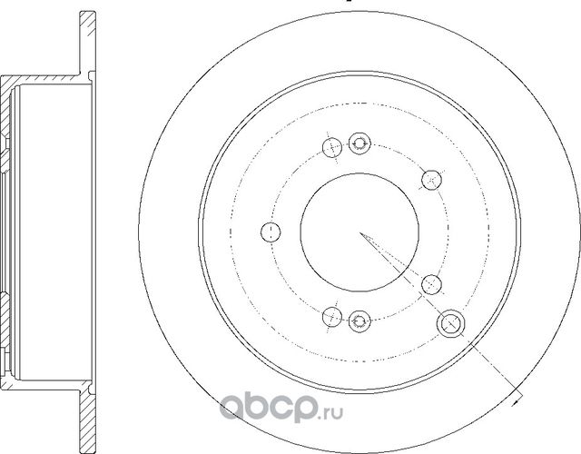 Диск тормозной (G-Brake). Артикул GR01600