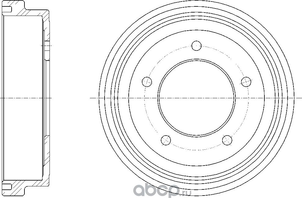 Барабан тормозной (G-Brake). Артикул GD06331