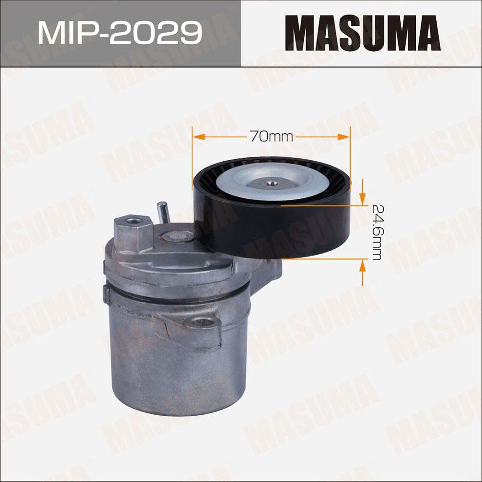 Натяжной ролик (натяжитель) приводного клинового зубчатого ремня Masuma. Артикул MIP-2029