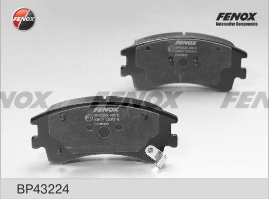 Тормозные колодки Fenox. Артикул BP43224