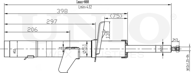 Амортизатор подвески (Unio). Артикул SAB-10630