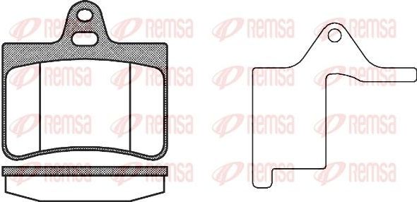 Тормозные колодки Remsa задние для Citroen C5 I 2001-2008. Артикул 0830.20