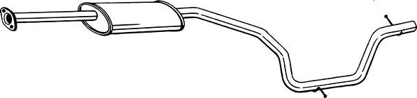 Глушитель (средняя часть) Bosal для Ford Galaxy II 2006-2015. Артикул 289-449