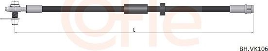 Тормозной шланг Cofle. Артикул 92.BH.VK106