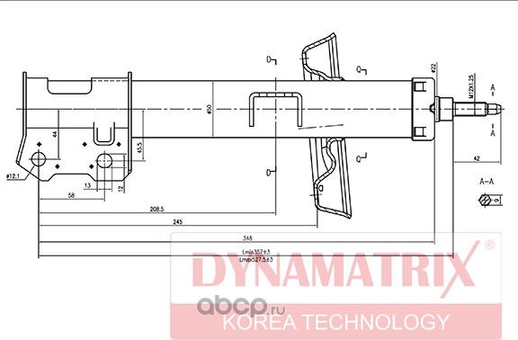 Амортизатор подвески газонаполненный (Dynamatrix-Korea). Артикул DSA334948