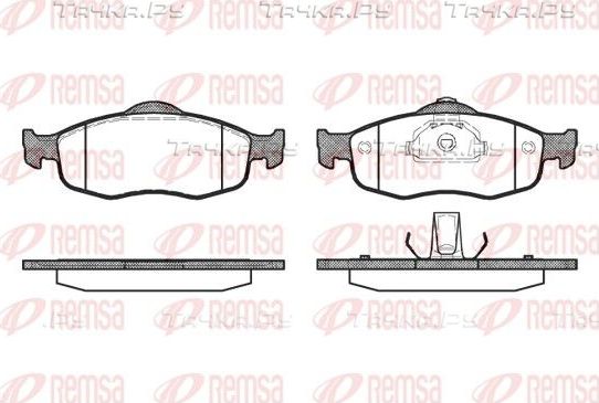 Тормозные колодки Remsa передние для Ford Scorpio I 1985-1994. Артикул 0432.00