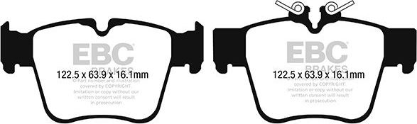 Тормозные колодки EBC Brakes. Артикул DP42270R