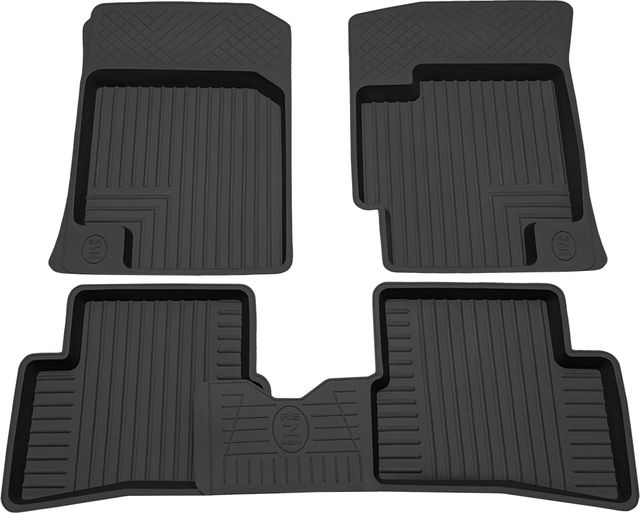 Коврики Rezkon резиновые для салона Kia Rio II 2005-2011. Артикул 1021020100
