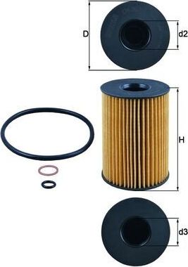 Масляный фильтр Mahle-Knecht. Артикул OX 353/7D