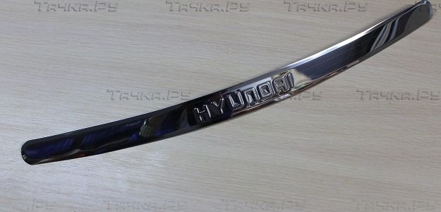 Накладка Ладья на бампер для Hyundai Solaris 2014-2016. Артикул 025.54.19