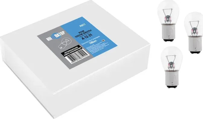 Лампа накаливания a 12v 21w (bau15s) смещ.цок иhhоватор Инноватор H017. Артикул H017