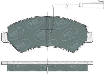 Тормозные колодки SCT-Germany. Артикул SP 387 PR