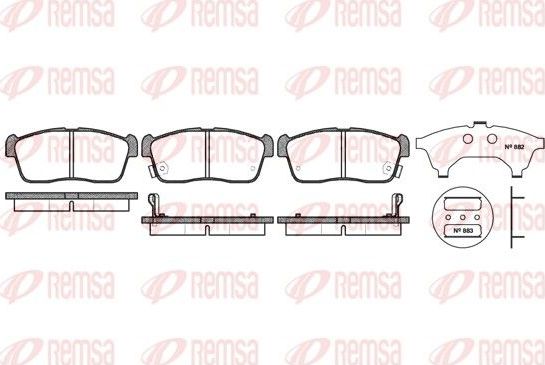 Тормозные колодки Remsa. Артикул 0724.02