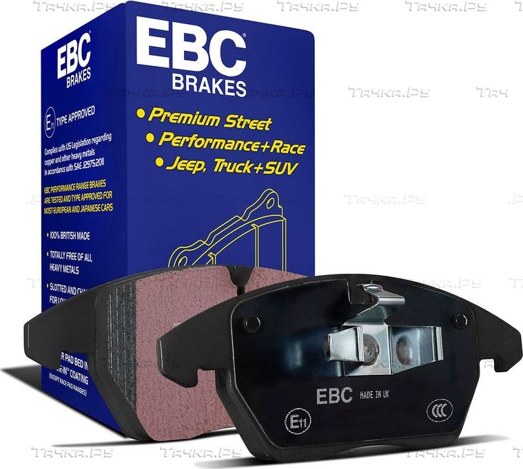 Тормозные колодки EBC Brakes для Subaru Outback V 2015-2019. Артикул DPX2257