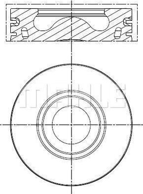 Поршень Mahle. Артикул 013 PI 00137 002
