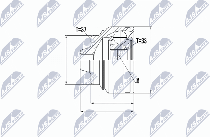 Шрус внутренний (граната) NTY. Артикул NPZ-BM-008